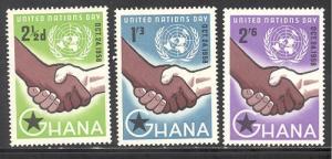 Ghana Sc # 36-38 mint never hinged (RS)