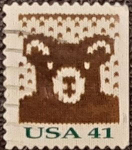 US Scott # 4214;  used 41c Christmas from 2007; VF centering; off paper