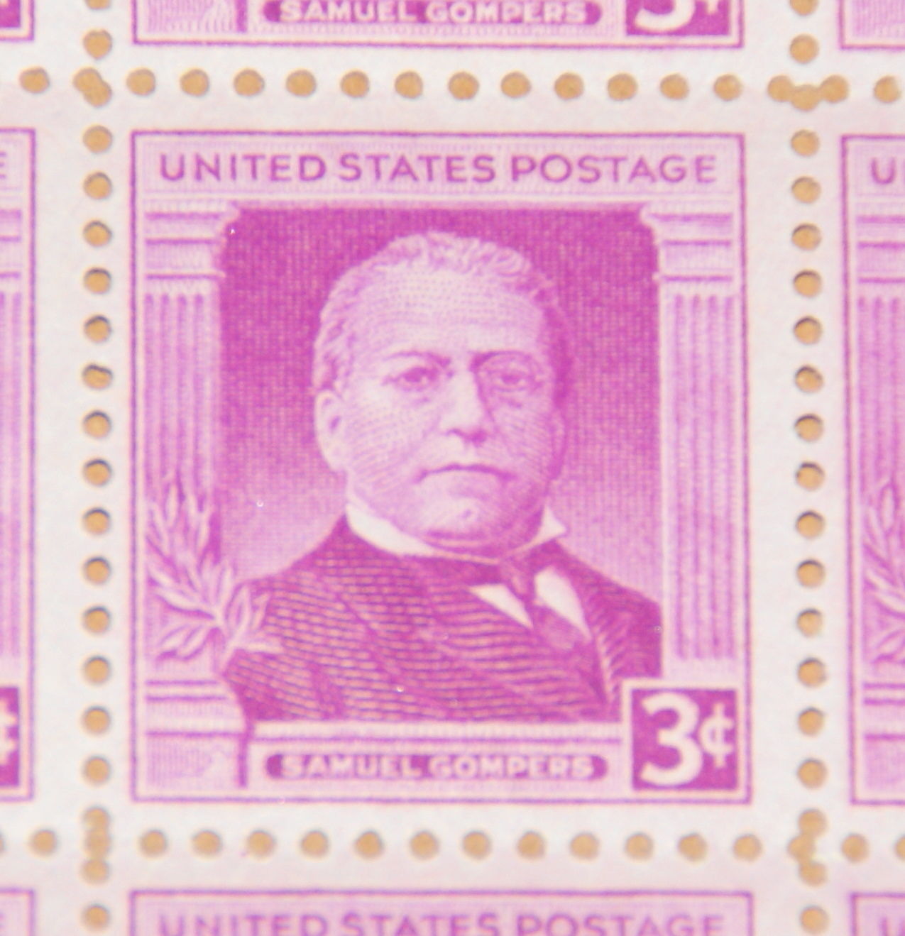 US Mint Stamp with Informational Card # 988 Samuel Gompers