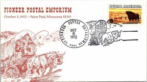 PIONEER POSTAL EMPORIUM EVENT CACHET COVER ST. PAUL MINNESOTA 1973