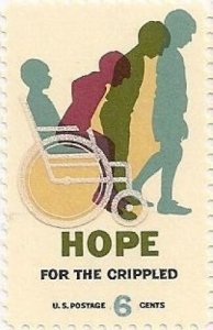 US 1385 Hope for the Crippled 6c single MNH 1969