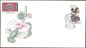 #1994 Tennessee Birds - Flowers Bittings FDC