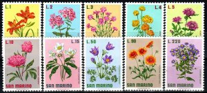 San Marino #758-67 MNH CV $2.50