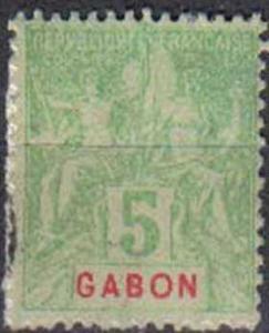 GABON, French Colony, 1904, used 5c, ?Tablet?