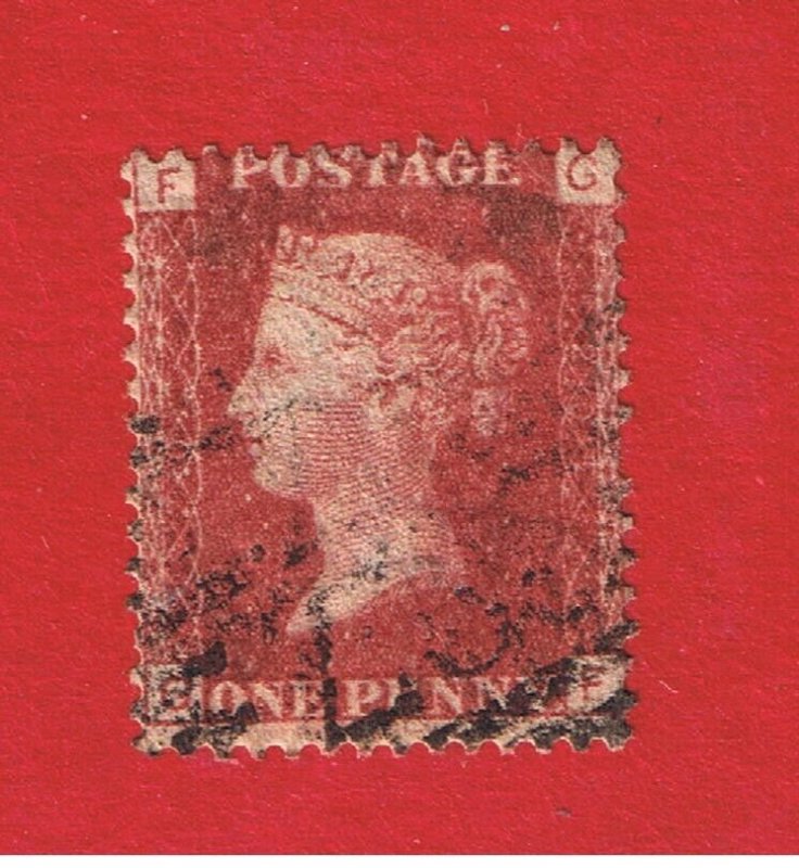 Great Britain #33 F-VF used  Queen Victoria  P#202  Free S/H