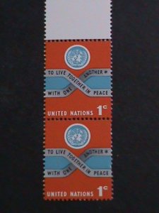 ​UNITED NATION-1965 SC#146 PEACE OFFICE IN NEW YORK- MNH PAIR VERY FINE
