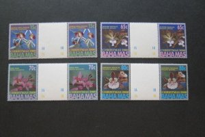 Bahamas Sc 989-992 Flower G-Pair(B-Y) Set MNH