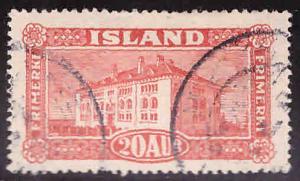 ICELAND Scott 146 used 1925 Reykjavik stamp