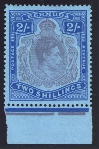 Bermuda 1949 KGVI 2s dull purple & blue/pale blue (P13-O) MLH. SG 116e.
