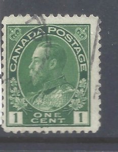 Canada # 104 USED RE-ENTRY 2c GREEN ADMIRAL BS31746