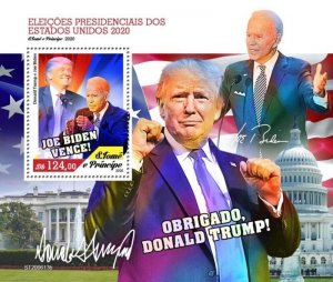 St Thomas - 2020 Presidential Election Joe Biden - Souvenir Sheet - ST200613b