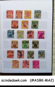 COLLECTION OF MALAYSIA STAMPS FROM 1953 IN SMALL STOCK BOOK - 140 STAMPS