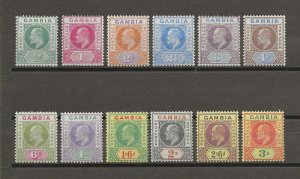 GAMBIA 1902/05 SG 45/56 MINT Cat £250