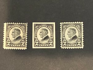 US Stamps - SC# 610 - 612 - MNH - Harding - Catalog Value $42.50