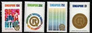 SINGAPORE SG189/92 1979 PROSPERITY THROUGH QUALITY AND RELIABILITY  MNH