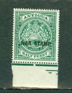 ANTIGUA 1916 WAR TAX #MR1  MARGIN STAMP MNH