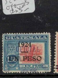 Guatemala SC 207 Official VFU (1gkl) 