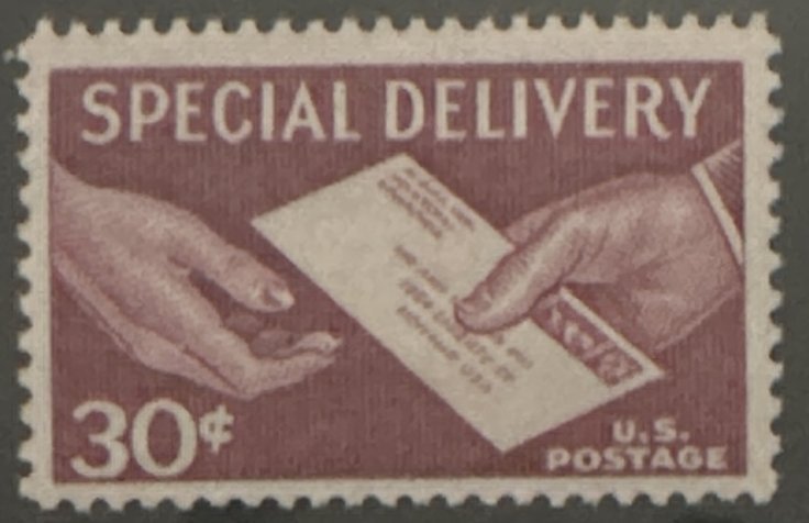 Scott #E21 1957 30¢ Hands and Letter MNH OG