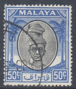 Malaya Perak Scott 116 - SG145, 1950 Sultan 50c used