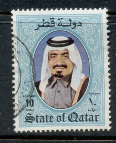 Qatar 1984 Sheik Khalifa 10r FU