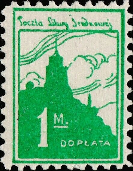 CENTRAL LITHUANIA / MITTELLITAUEN - 1921 Mi.P.2.A 1M Mint* - ref.916e