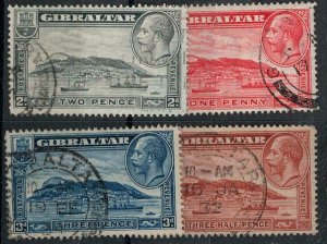 Gibraltar 1931-1933 SC 96-99 Used Set