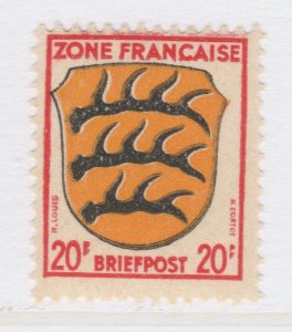 1945 Germany Allied Occupation French Zone 20pf MNH** A25P53F20228-