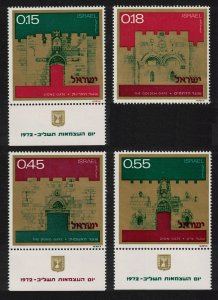 Israel Gates of Jerusalem 2nd series 4v Def 1972 MNH SG#527-530