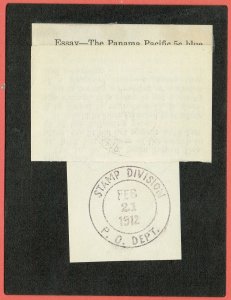 [mag212] FEB 21,1912 Scott#398-E1 2¢ PANAMA-PACIFIC GOV'T PHOTO ESSAY c...