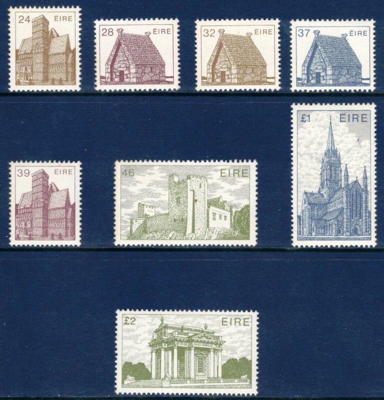 IRELAND 1985 Architecture/ Buildings; Scott 638-45; MNH