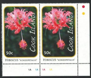 Cook Islands Sc#1309 MNH Corner Pair