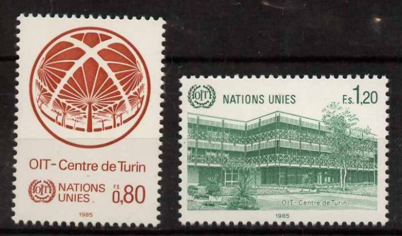 United Nations Geneva 129-30 MNH ILO, Turin Center, U Thant Pavilion