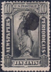 US PR62 Newspaper F - VF Used Postal Cancel cv $150