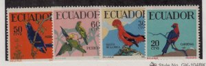 Ecuador Sc 645-8 NH issue of 1958 - Birds