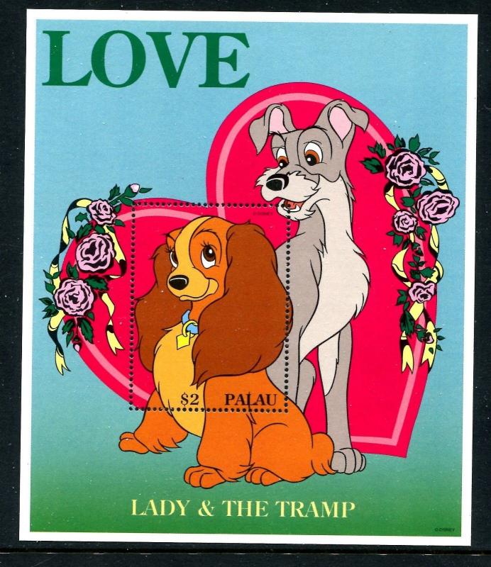 Palau 396 MNH Disney characters Swethearts Bambi 1996. x17537a