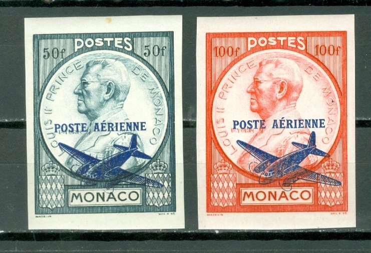 MONACO IMPERF AIR #C8-9...SET...MINT VERY LIGHT H