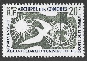 Comoros (1958) - Scott # 44,   MH