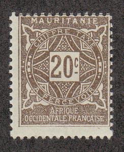 Mauritania Postage Due (Scott # J12) MH 