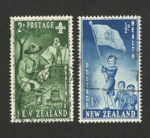 NEW ZEALAND - USED SET- HELATH - SCOUTS - 1953.