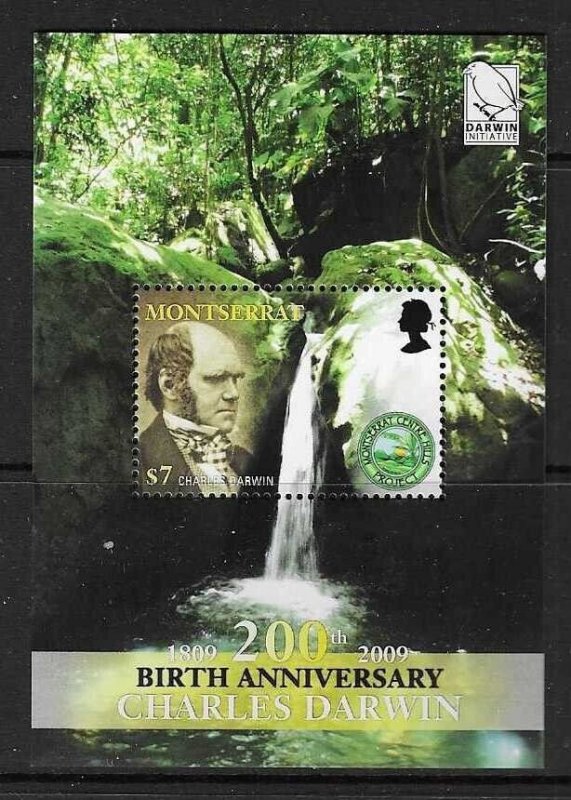 MONTSERRAT SGMS1436 2009 CHARLES DARWIN MNH