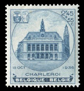 Belgium #B179a Cat$60, 1936 Charleroi Youth Exhibition, single from the souve...