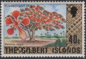 Gilbert Islands 281 (mnh) 40c tourism: flamboyant tree (1976)