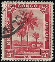 BELGIAN CONGO   #187 USED (6)
