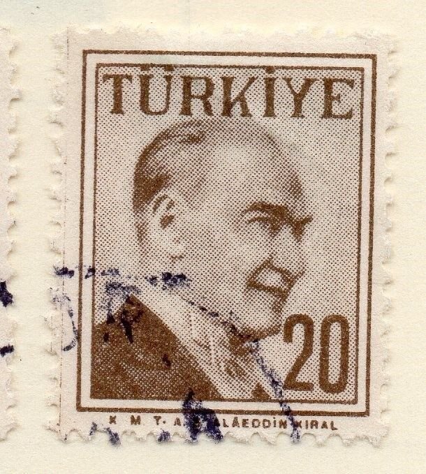 Turkey 1957 Early Issue Fine Used 20k. 093058