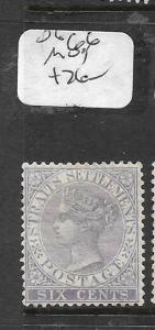 MALAYA STRAITS SETTLEMENTS (PP1201B) QV 6C SG 66  MOG