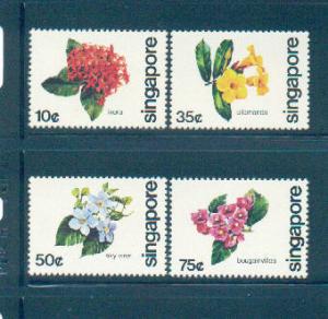 Singapore 1980 Sc 363-6 Flowers MNH