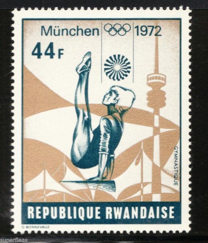 RWANDA 1972 postage stamps (8) Munich Olympic games set MNH F/VF Football etc..