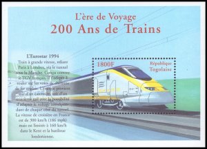 Togo 2000 Sc 1958 Trains CV $8