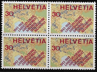 Switzerland, block of four SC 493, MH, OG