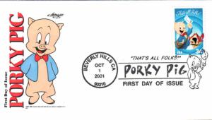 #3534 Porky Pig Artmaster FDC